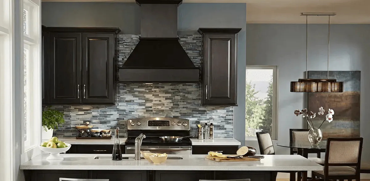 Kitchen cabinet painting and refinishing in a modern kitchen in Buffalo, NY